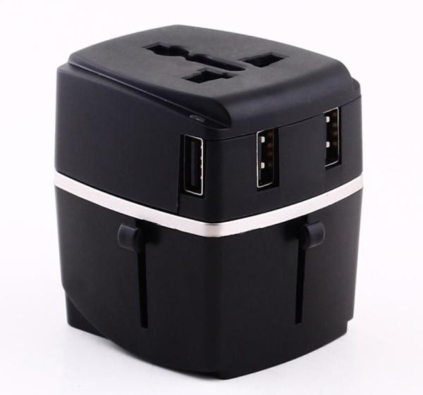 Phone Four Port Fast USB Wall Charger With Conversion Plugs