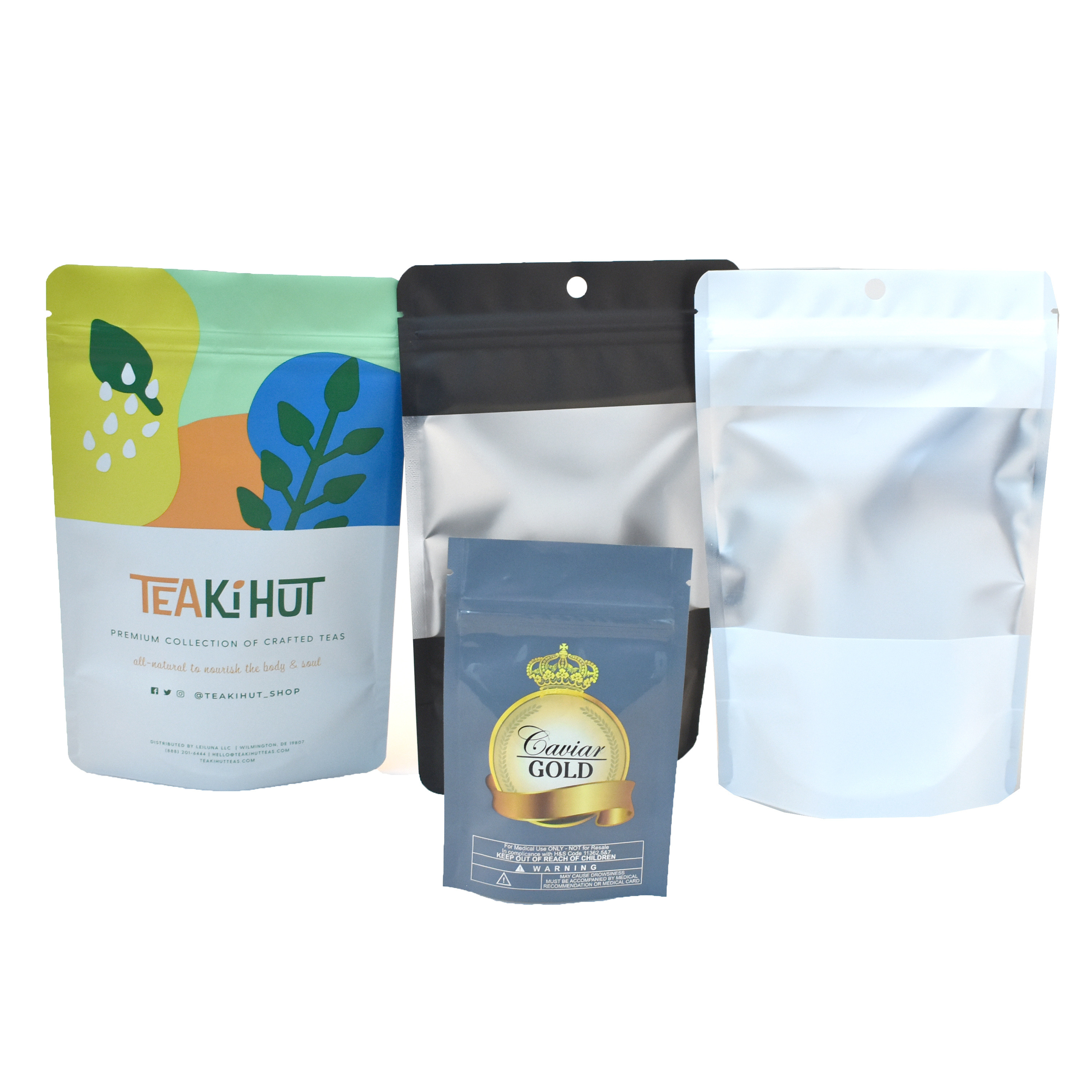 Печатание цифров мешка молнии конфеты Mylar CBD камедеобразное упаковывая плоское с вися отверстием