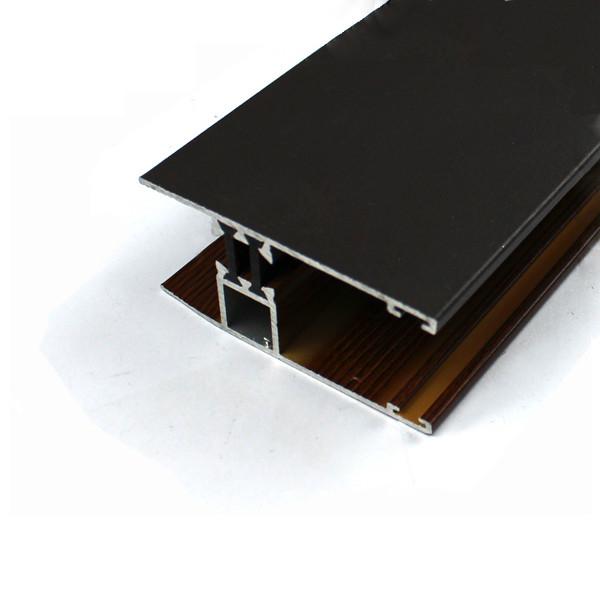 Wood Grain / Wood Finish Aluminium Profiles Home Furniture Accessories