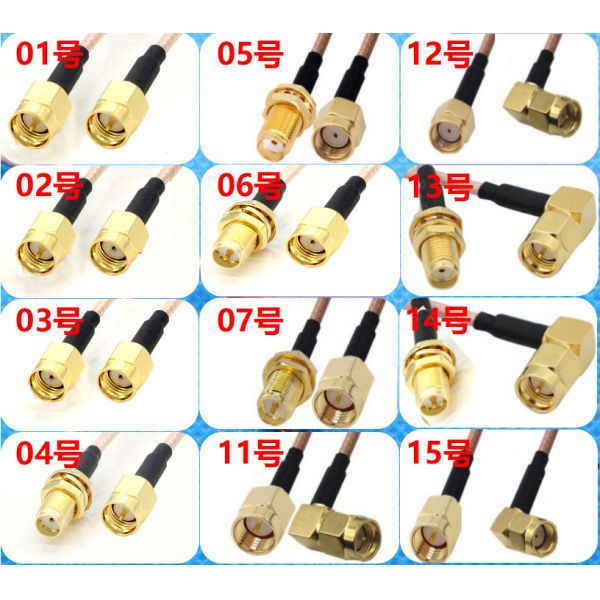 10 Conductors Fakra Connector RF Cable for Customized Pigtail LoRa/LPWAN Antenna