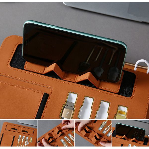 Ультрапортативный кожаное портфолио дела