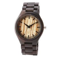 Montres du bois occasionnelles de montre de cru de preuve en bois en bambou de l'eau
