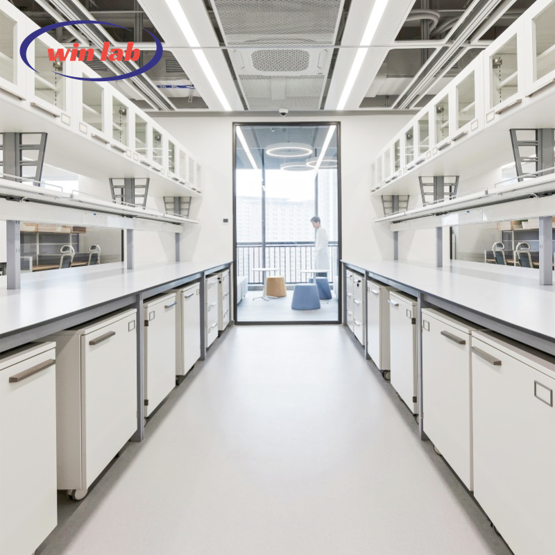 Cleanroom Laboratory Workbench Modular Stainless Steel Lab Bench Customized For Science Teaching Labs