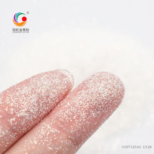White Biodegradable Makeup Glitter Eyeshadow Powder For Christmas 2.0mm