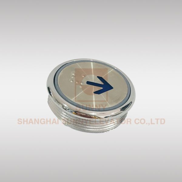 Passenger Elevator Call Button Elevator Spare Parts Elevator Push Button / Thickness: 18.5MM