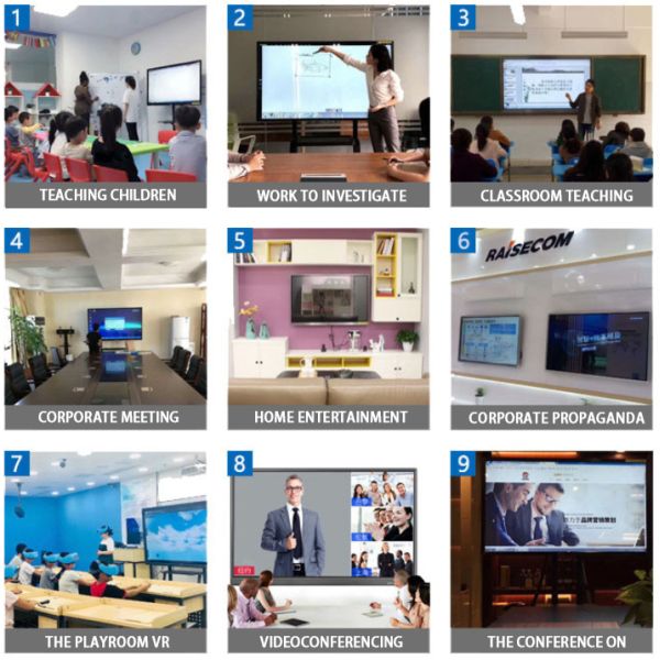 Bluetooth4.0 500W 520cd/M2 Interactive LCD Touch Monitor