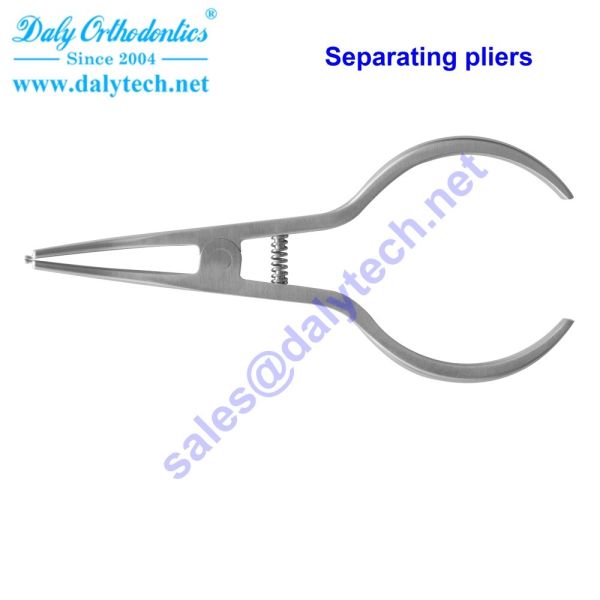 Separating pliers of ortho pliers from dental equipment manufacturers