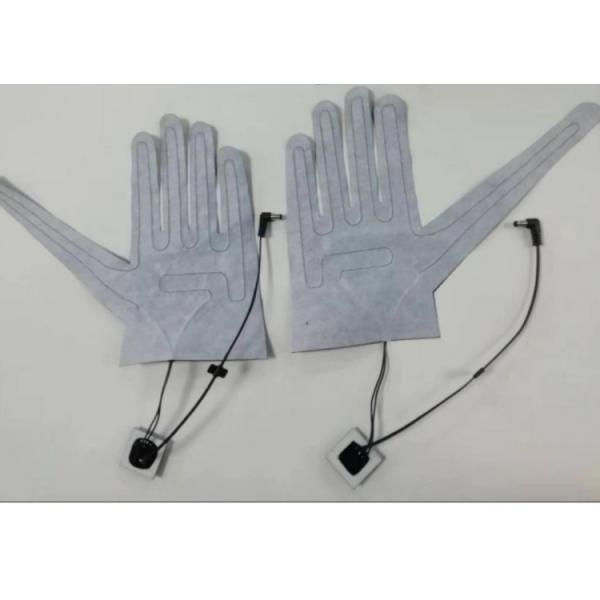 Gloves RoHS Clothes Heating Pads 7.4v Dc Plug With Five Fingers Cut