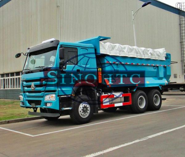 3 Axles Utility Dump Truck 290hp / 336hp Engine Power Assistant LHD / RHD Steering
