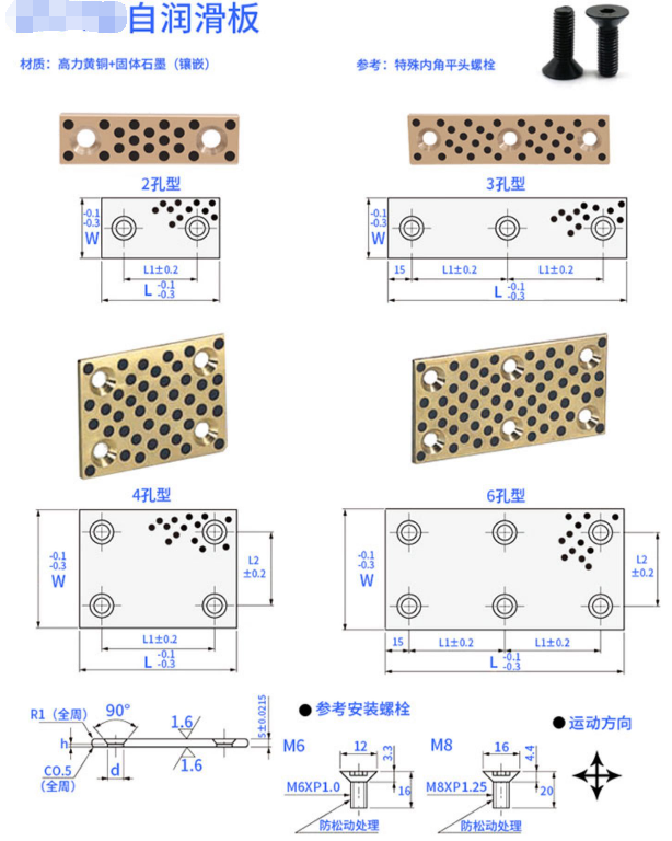Плиты Lube графита медного сплава смазка латунной твердая безуходная