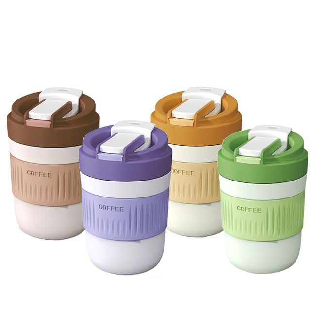 400ML/550ML High Heavy Base Clear Glasses Cup with Straw Creative and Unique Design