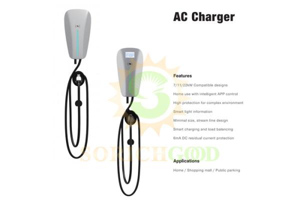 16A 32A Residential Commercial AC Charger 7kW 11kW 22kW