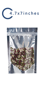 Self-Sealing Zipper Pouch, Resealable Odor Proof Bags, Zip Top Waterproof, Food Storage, Heavy Duty Zip lockk