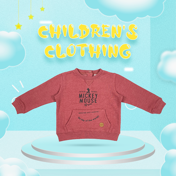 Baby Boys Comfortable Cotton Polyester Fleece Pullover Sweatshirt with O-Neck Collar