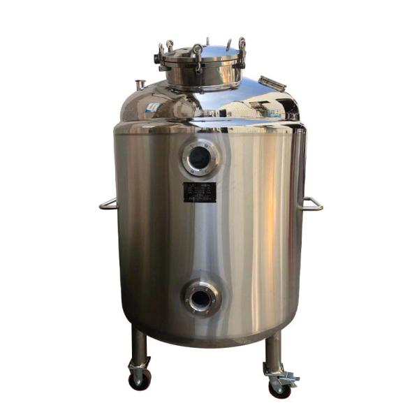 1.6MPa Forte aço inoxidável industrial armazenamento de alimentos tanque químico espelho polido