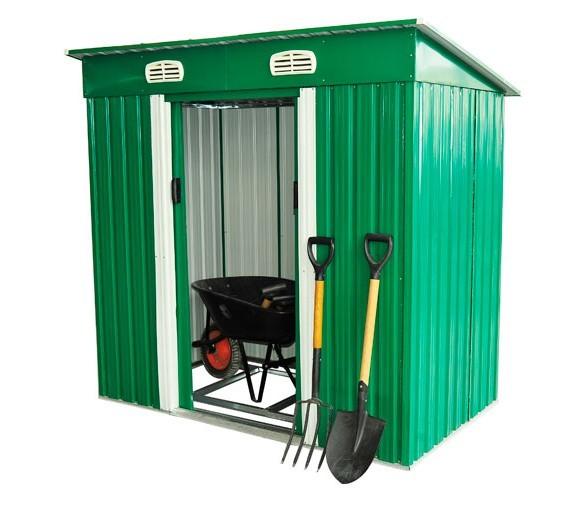Anti Rust Galvanized Storage Shed Resisting High Temperature Large Sapce