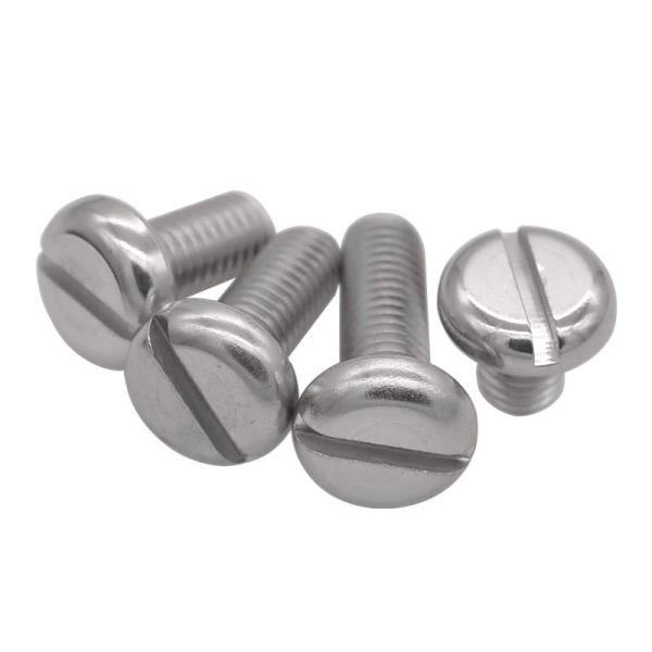 304 Stainless Steel Head Screws Slotted Pan Head Machine Screw M1.6 3-60mm DIN7982
