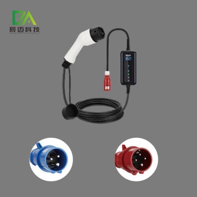 Cargador de vehículos eléctricos portátil Mckee EV de 3 fases Conector de carga de automóviles tipo 2