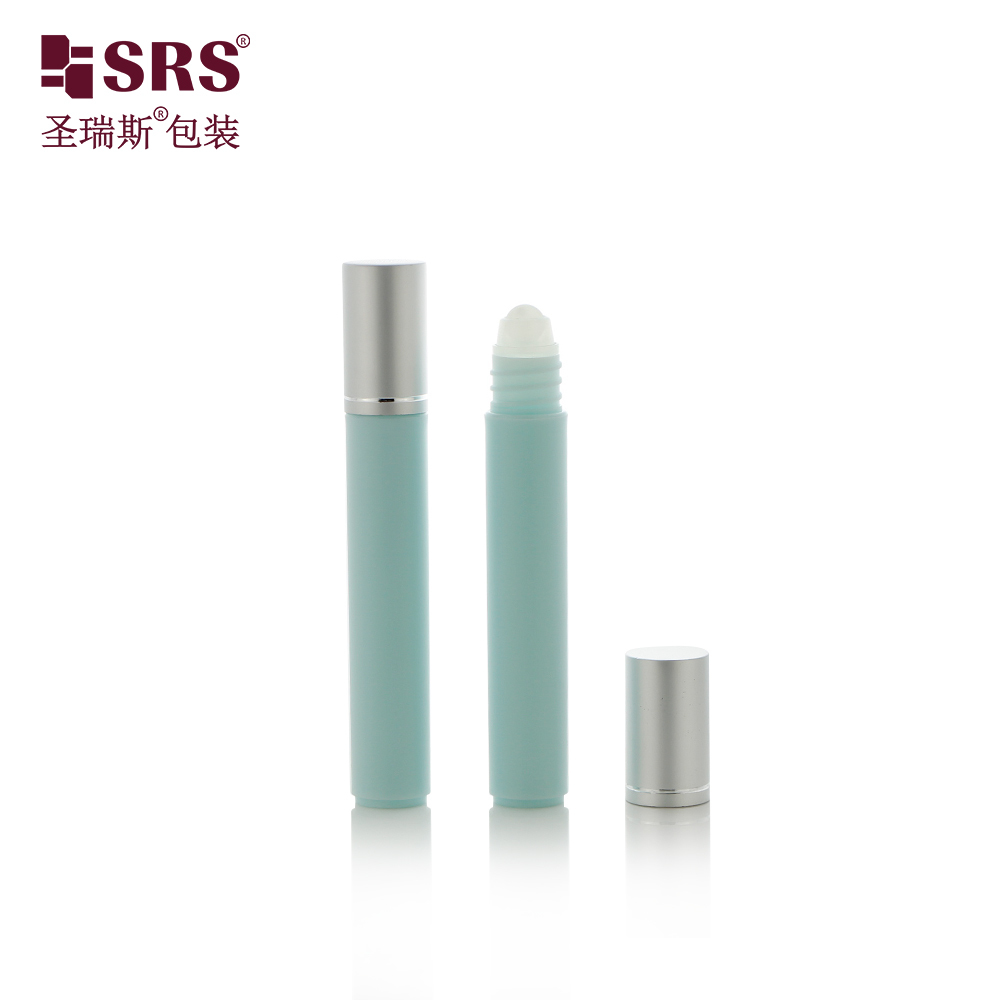 8ml Refillable Plastic Roll‑on Bottle Plastic Roller Ball Aluminum Cap Skincare Perfume Packaging Bottle