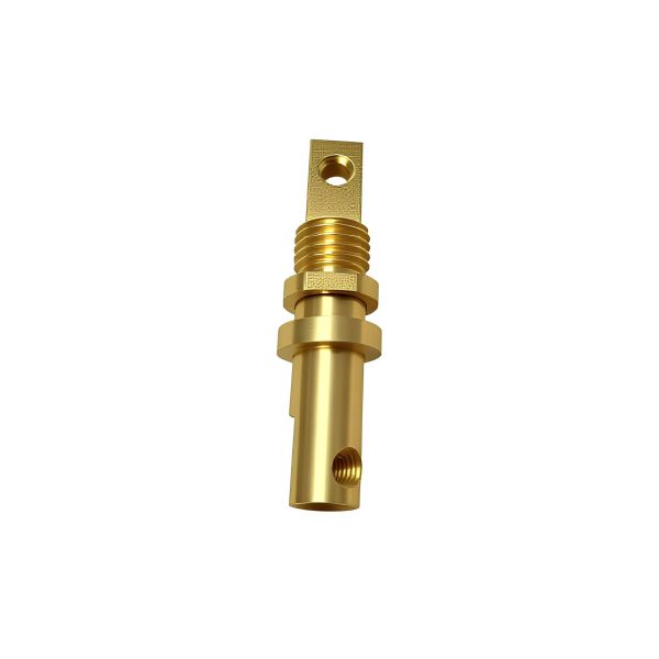 Custom Gold Plated Brass/Copper Pin and Socket Connector, High Precision Electrical Contact Terminal for Electronic Equipment
