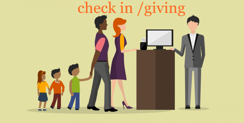 Desktop Self Checkin Kiosk with 10-Point Capacitive Screen Android or Windows Custom Optional and WiFi Communication for Visitor Management