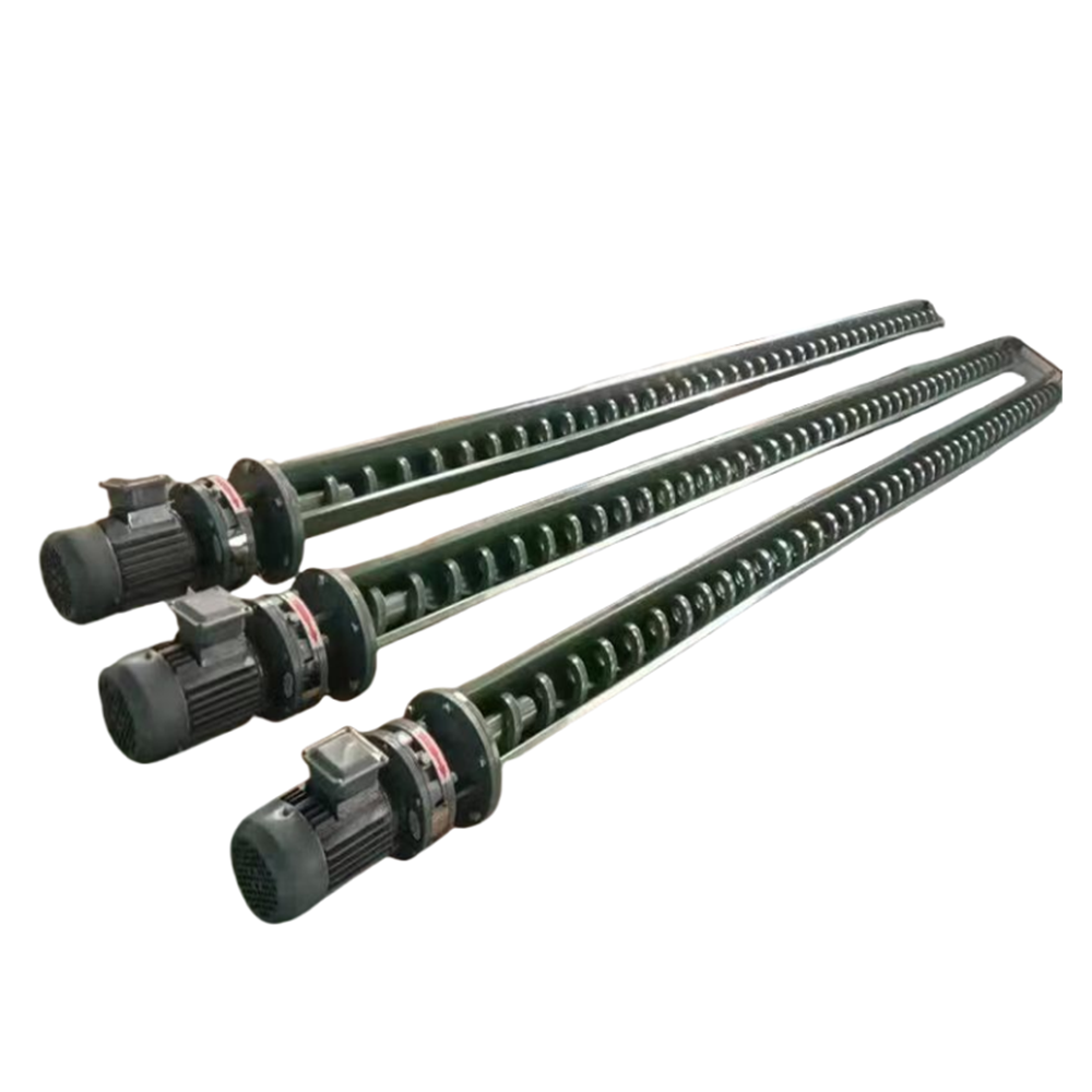 Custom Screw Conveyor Chain Scraper Screw Crusher Waste Material Screw Conveyor Stainless Steel U-Type Screw Crusher for Industrial Plants