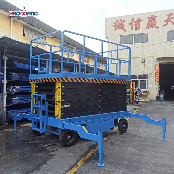 Indoor Outdoor Mini Mobile Scissor Lift 400kg-3100kg Wheeled Scissor Lift