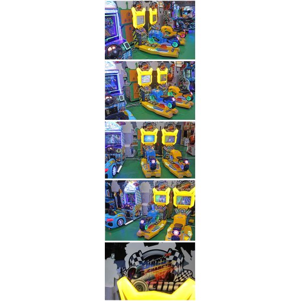 1 Player Racing Game Machine , Kids Toy On Ride Electric Car Driving Arcade Cabinet