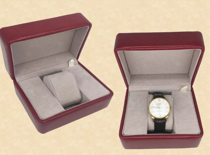 Экологическая коробка PU кожаная выбивая роскошный ODM случая подарка дозора