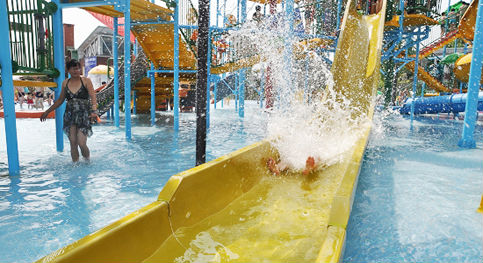 Широкомасштабный проект Waterpark, тематический парк воды залива эмиратов экологический