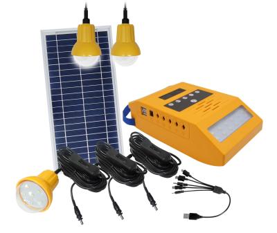 Outre du kit solaire mobile par radio solaire d'énergie solaire de chargeur de système d'alimentation solaire de grille