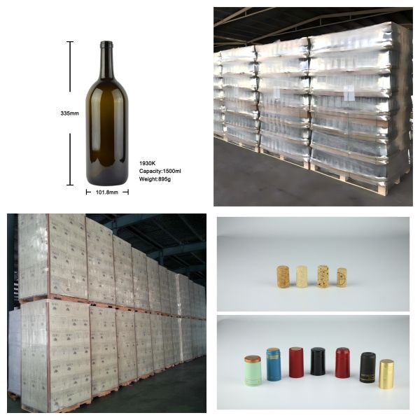 1500ml Magnum Empty Wine Bottles And Corks For Celebration 895g 1930K