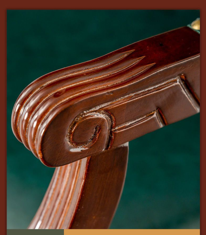 New Arrival European Vintage Dining Chair Upholstered Solid Wood Chair for Cafe Restaurant Hotel Factory Wholesale Supply