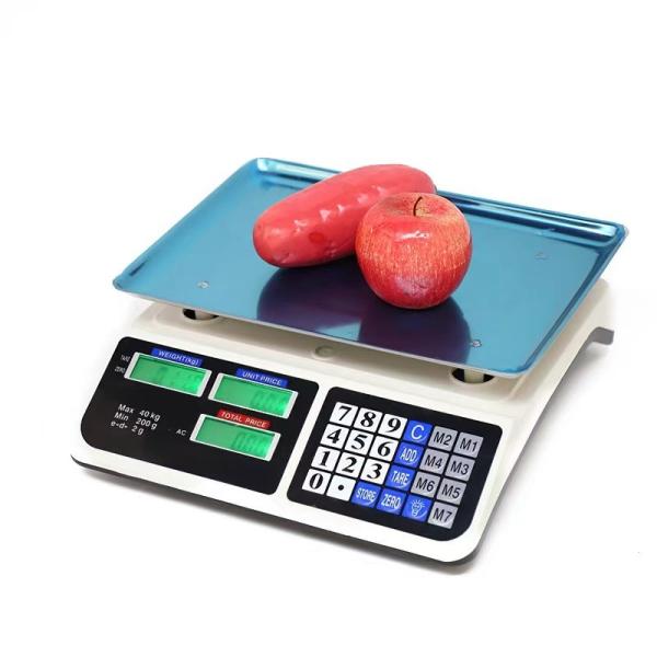 Balance de table numérique 30 kg pour une pesée et un calcul précis, en plastique ABS, design rectangulaire