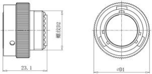 JY27484T12B35SN High Density Multi Pin Electrical Connector
