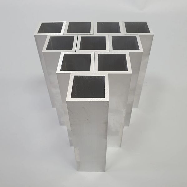 Custom Aluminum Hollow Square Tube Welded/Seamless Aluminum Square Profile