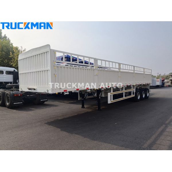 Reliable 3 Axle 50 Tons Fence Semi Trailer For Ghana