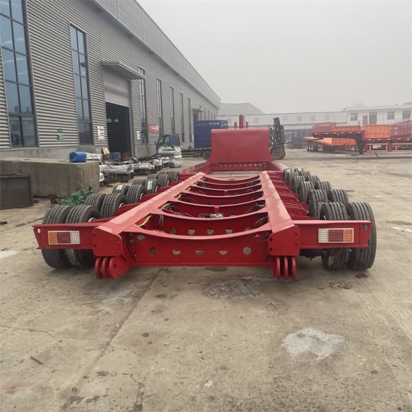 Steel Modular Hydraulic Steering Lowbed Travel Trailer for Wind Power Tower Transporter