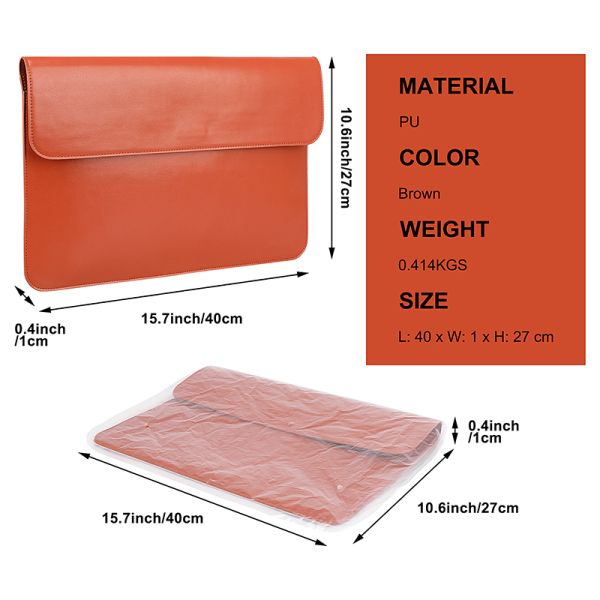 Women'S Business Custom Laptop Bags For Macbook Pro 13 13.3 Inch Computer Sleeve Leather Envelope Flap