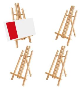 Adjustable Desktop Wooden Display Easel Triangular Portable Easel Stand For Art
