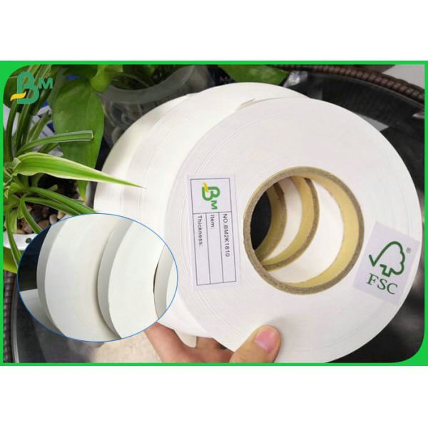 Food Grade FDA 60gsm 120gsm White Straw Paper Roll For Straws 13mm 15mm