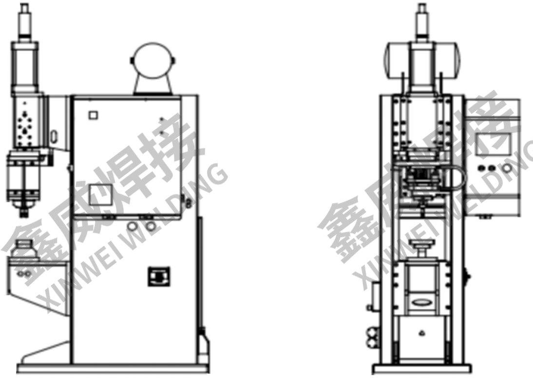 Dc Standing Spot Welding Machine Multipoint 3mm Point Resistance Galvanized Tube Multi Head