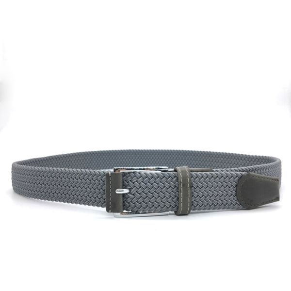 Custom Fabric Braided 3.5cm Men Elastic Trouser Belts
