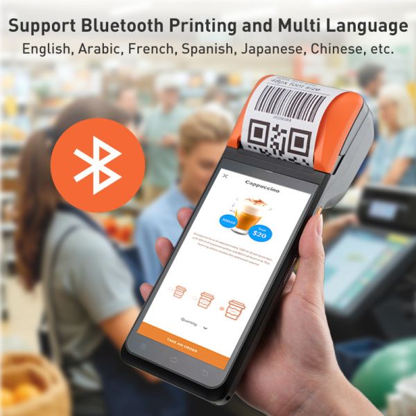 5.5 pouces POS de facturation OEM Restaurant POS mobile 4GB 64GB Pour magasin de loterie