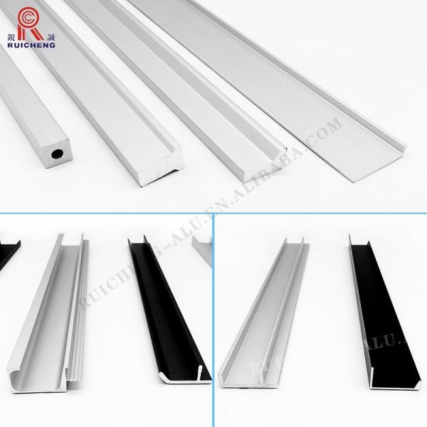 Kitchen Aluminium Cupboard Handles , T3 AA6063 Extruded Drawer Pulls