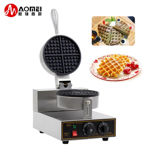 Máquina de fabricação de waffles antiaderente Belgain 250 * 350 * 260mm Tamanho do molde para eficiência