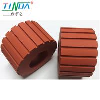 Customize resistência ao desgaste e deslizamento ranhura roda de silicone para uso em ambiente de trabalho de alta temperatura