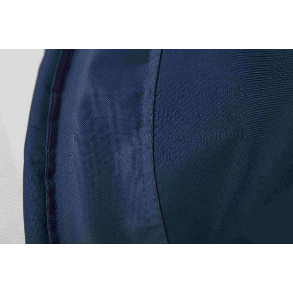 Blue Floding Kids Playroom Furniture Chair With Iron Frame And Fabric Seat