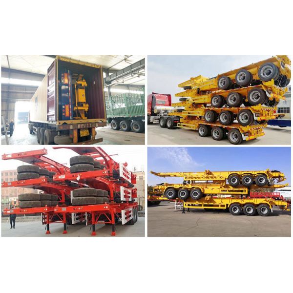 3 Axles 20FT 40FT Container Transport Chassis Skeleton Semi Trailer for 1X20FT Container