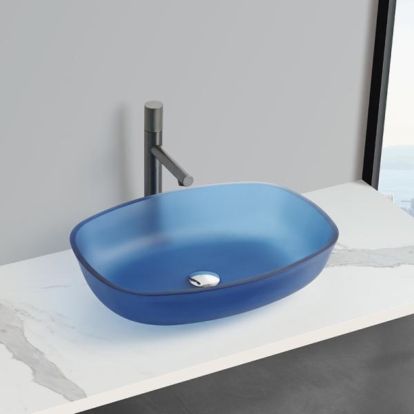 Winter Melon Shape Matt Black Vessel Vanity Basin No Overflow No Tap Hole Single Hole